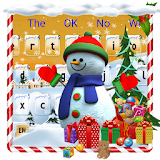 Cute Snowman Keyboard Theme icon