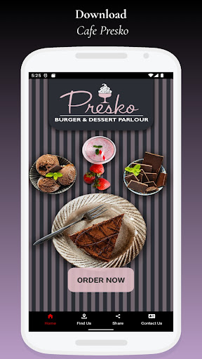 Android application Cafe Presko screenshort