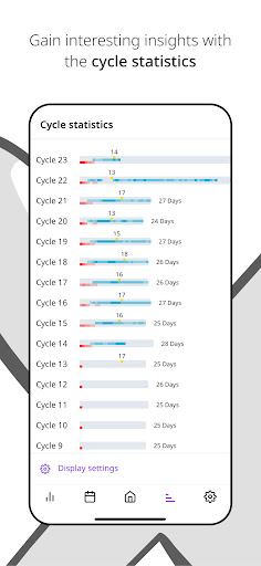 Screenshot of Lutea NFP Period&Cycle Tracker