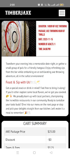 Timberjaxe Axe Throwing Lounge Screen 3