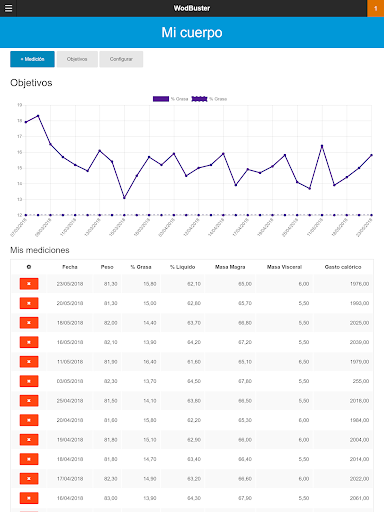 Android application Gimnasio Training Time screenshort