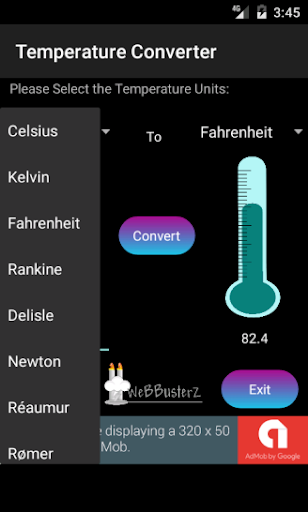 Temperature Converter Screen 2