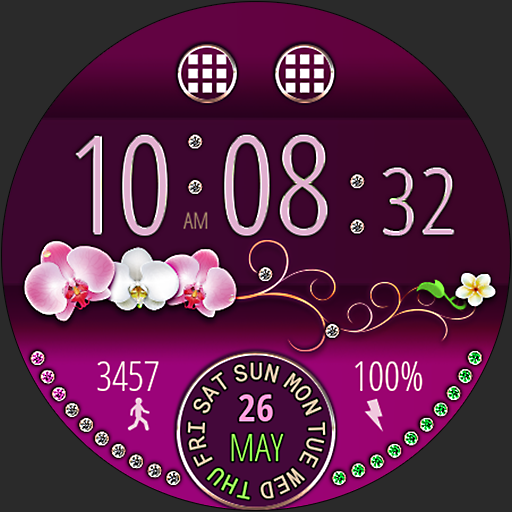 Futorum H20 Flower watch face logo