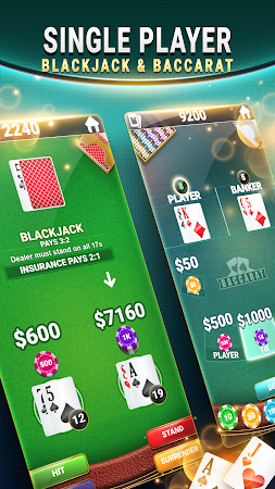 Game screenshot Blackjack & Baccarat Card Game mod apk