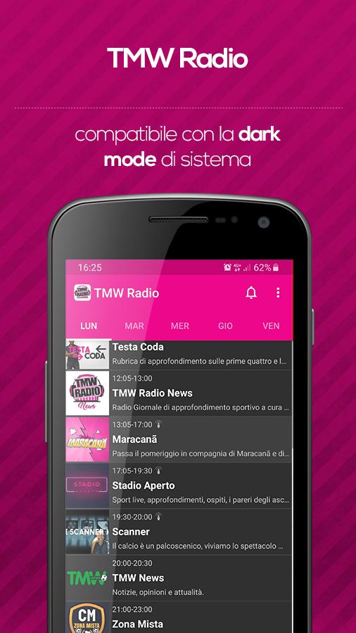 Android application TMW Radio screenshort