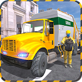 Real City Garbage Truck sim 3D icon