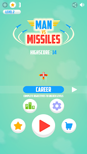 Man Vs. Missiles MOD (Unlimited Coins) 1