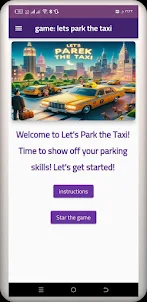 game: lets park the taxi