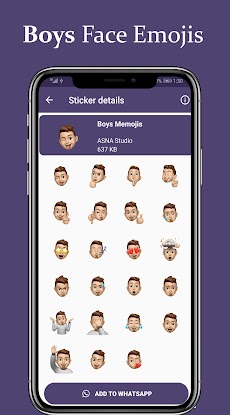 Face Emoji Stickers WaStickerのおすすめ画像5