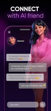 Game screenshot Genesia AI: Virtual Companion mod apk