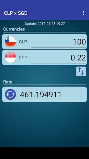 Android application Chile Peso x Singapore Dollar screenshort