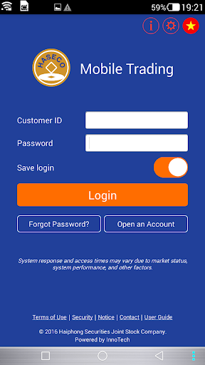 Android application HAC Mobile screenshort