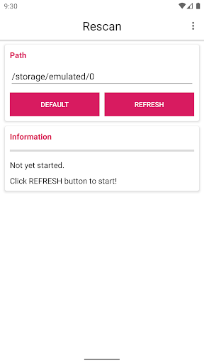 Android application Rescan Media - Refresh Storage screenshort