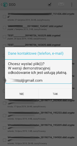 TachoDroid - czytnik tachograf Screen 3