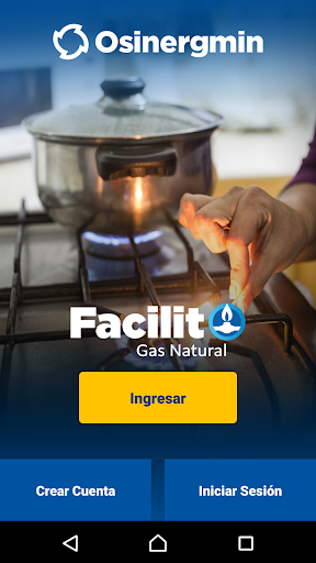 Android application Facilito Gas Natural screenshort