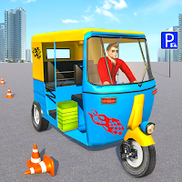 Modern Tuk Tuk Auto Rickshaw  Free Parking Games