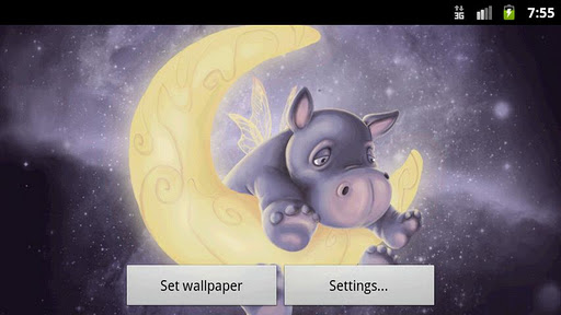 Sleepy Hippo Live Wallpaper