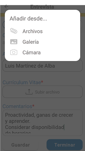 Android application Geest V2 screenshort