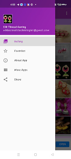 Android application Silk Thread Earring Gallery screenshort