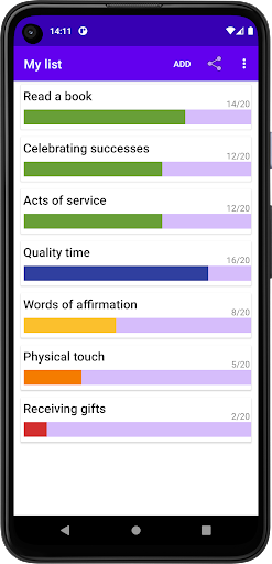 Android application Shared Mindfulness screenshort