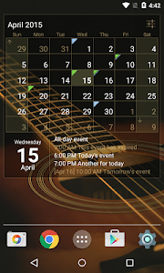 Calendar Widget Month + Agenda Unknown