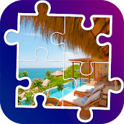 Tile puzzle - beach villa