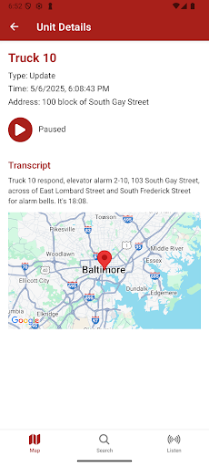 Baltimore Fire Alerts