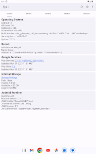 Sys-I: Android System Info Screenshot