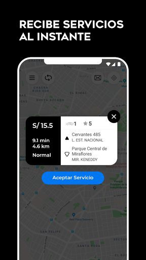Kapital Taxi - Conductor Screen 2