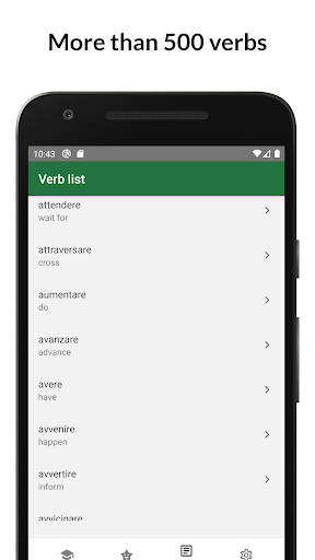 Verbare: Learn Italian verbs Screen 2