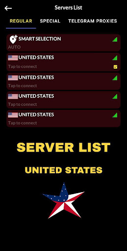 Android application Tark Vpn screenshort