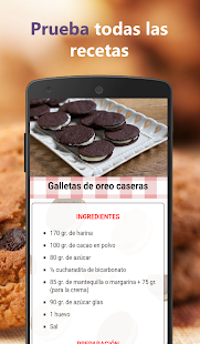 Recetas de galletas caseras Screenshot