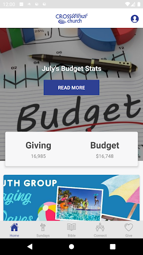 Android application Crosswinds Church Plainfield screenshort
