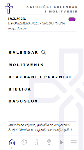 Android application Katolički Kalendar+Molitvenik screenshort