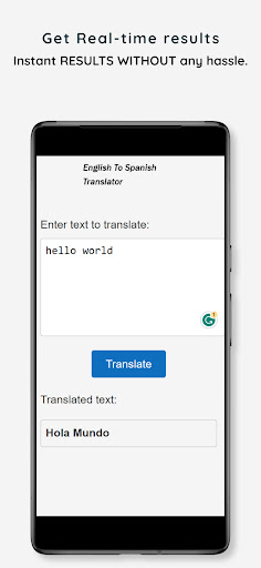 English to Spanish Translator