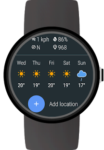 Weather for Wear OS (Android Wear)  Screenshots 2