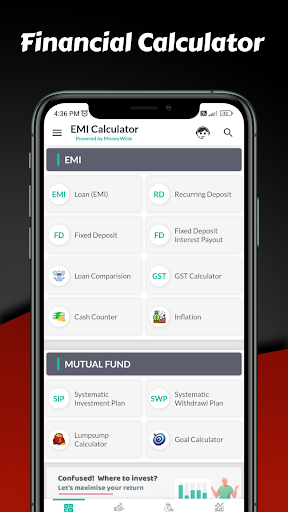 Loan EMI calculator Screen 3