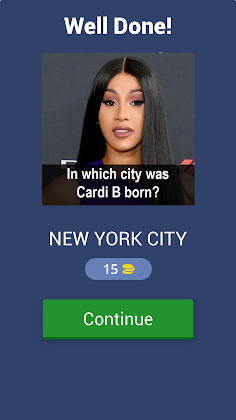 Cardi B Superfan Trivia - Screenshot 2