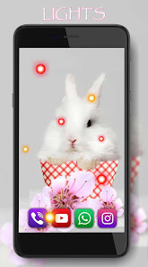 Captura de Pantalla 4 Funny Bunnies Live Wallpaper android