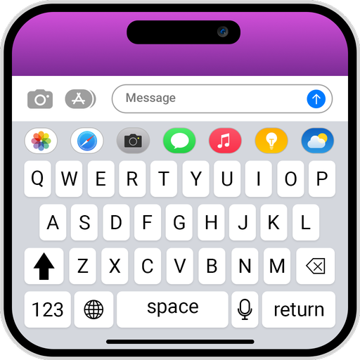iPhone keyboard - ios emojis logo