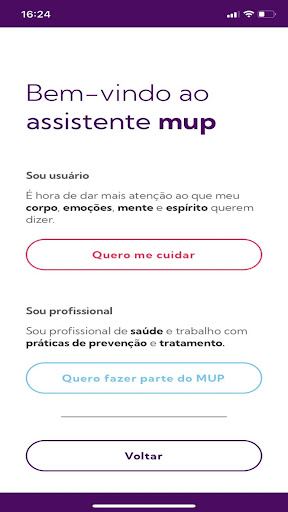 Android application MUP - Meu Universo Pessoal screenshort