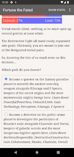 Fortune the Fated Screen 2