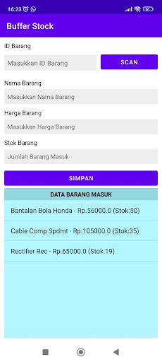 Buffer Stock Screen 2