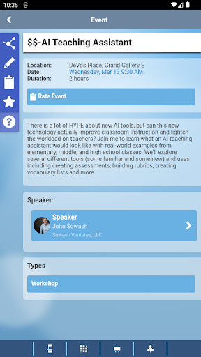 MACUL Events Screen 3