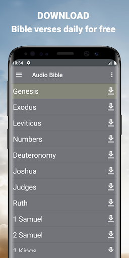 Android application Offline Audio Bible KJV App screenshort