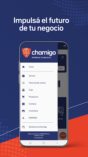 Android application chamigo screenshort