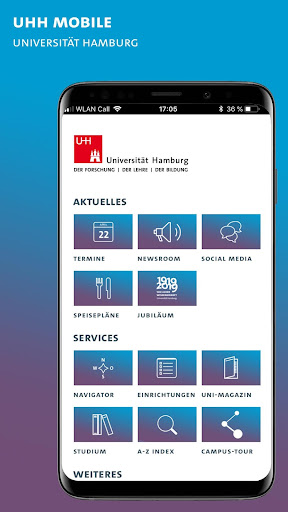 Android application UHH mobile screenshort