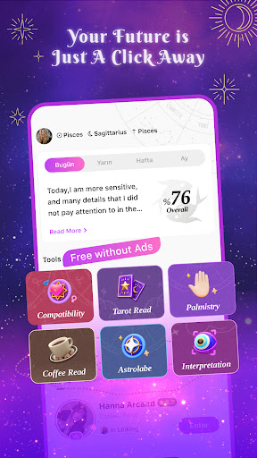 Android application FalFal: Tarot, Astrology, Love screenshort