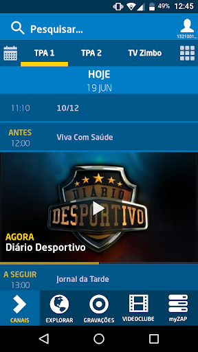 ZAP PLAY Screen 2