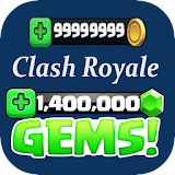 Gems for clash royal pro prank icon